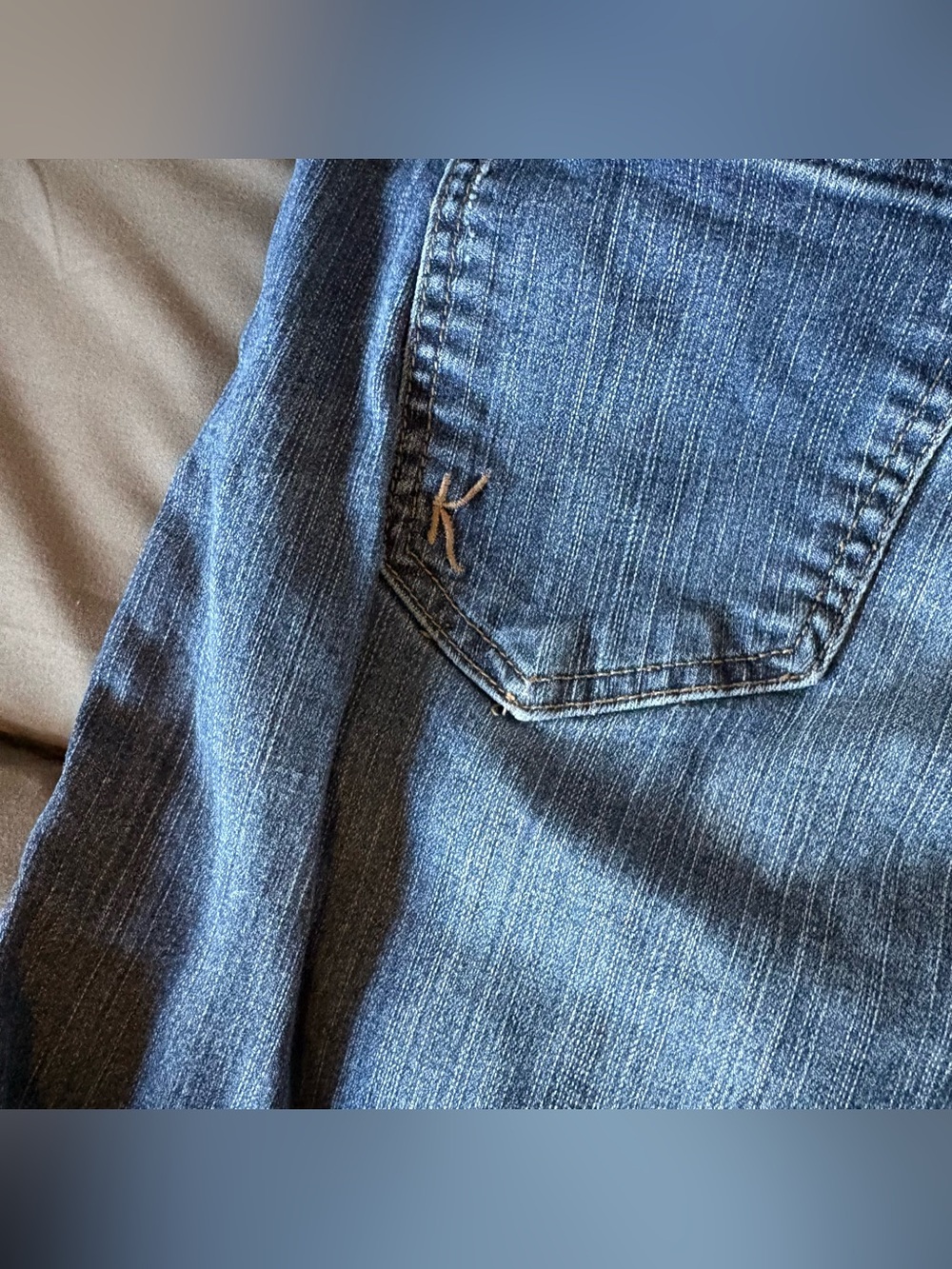 Women's Light Blue Boyfriend Jeans - Picture 5 of 5